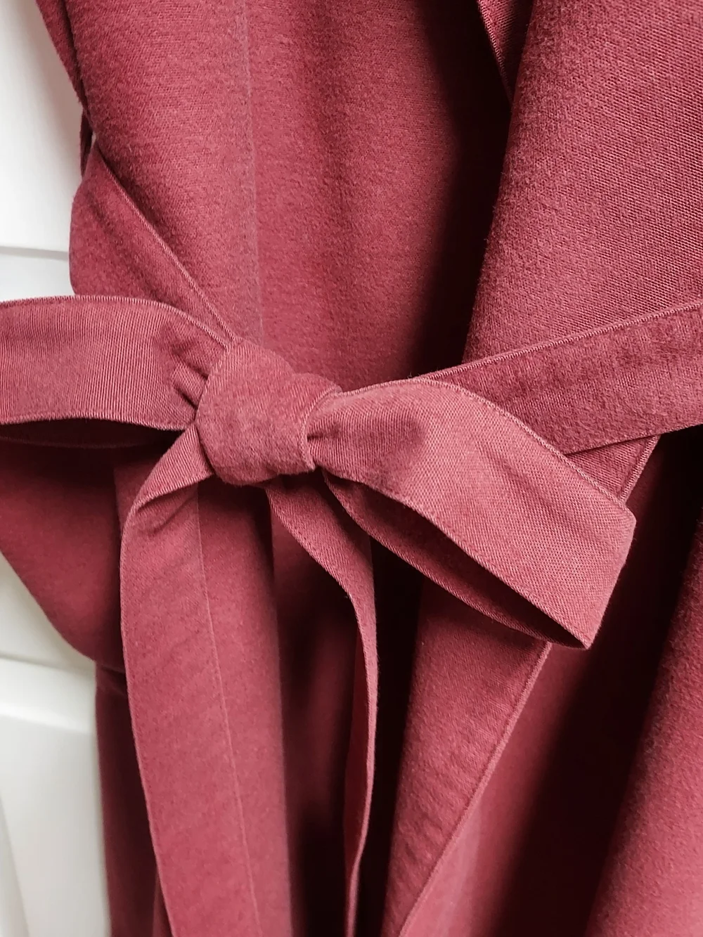 Men's: LL.Bean 3 Pocket Long Robe - Burgundy Brushed Flannel 100% Cotton. XLT